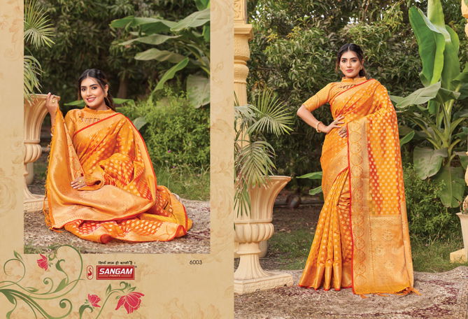 Sangam Nakshatra Fancy New Exclusive Wear Organza Latest Saree Collection